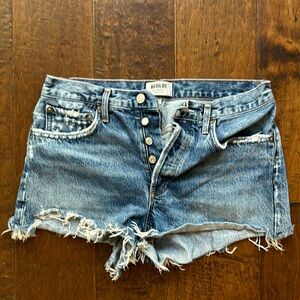 Agolde cut off jean shorts size 28